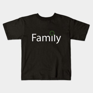 Family creative text design Kids T-Shirt